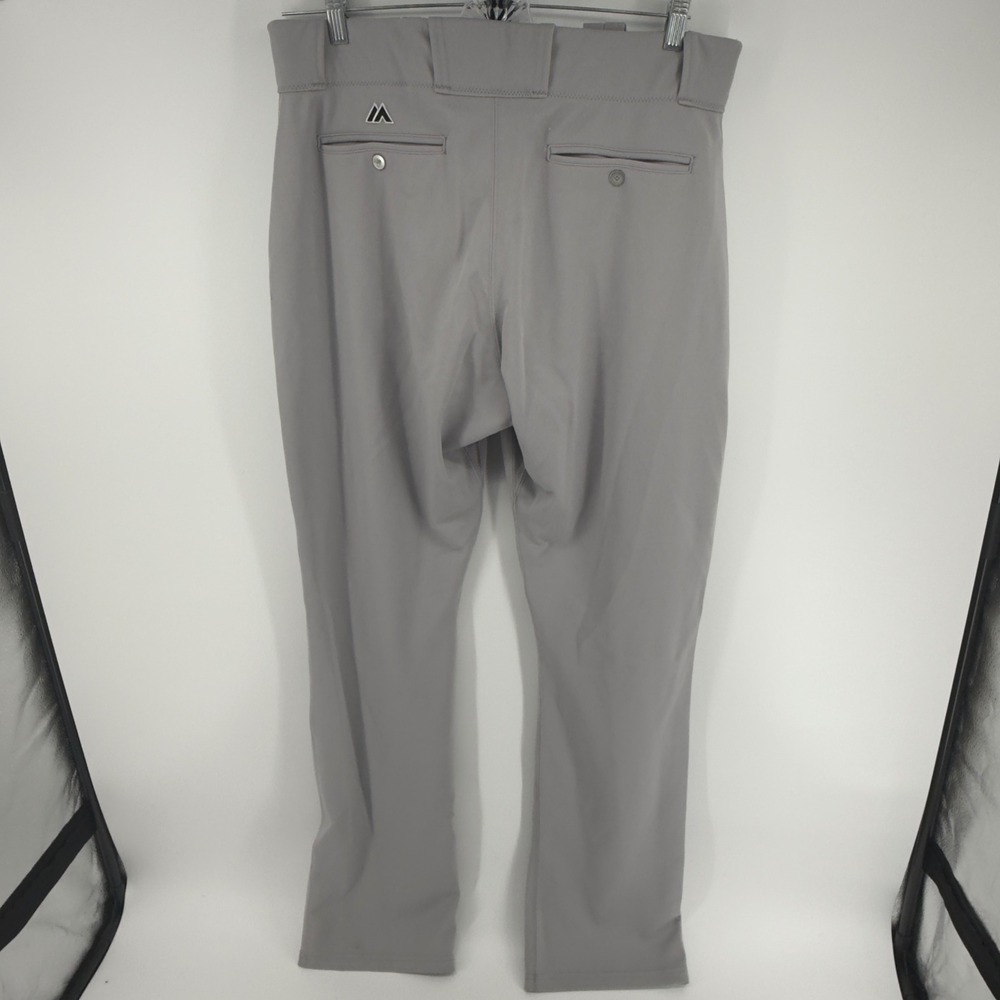 Majestic Authentic Collection MLB Baseball Pants Mens 38 Gray 2017 Made in USA - Picture 3 of 12